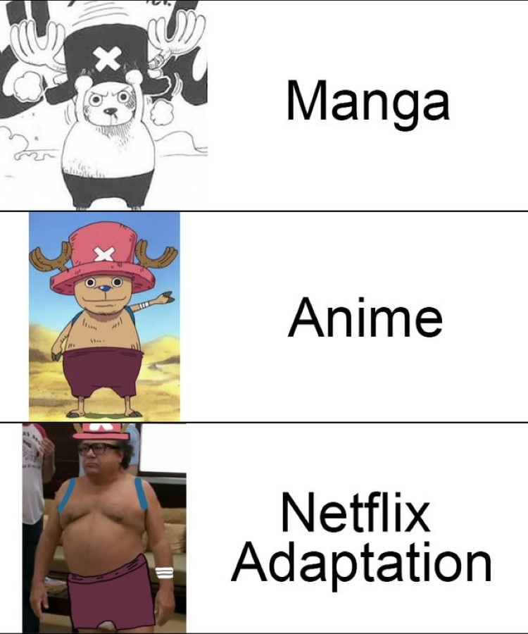 One Piece bear - Manga, Anime, Netflix Adaptation meme
