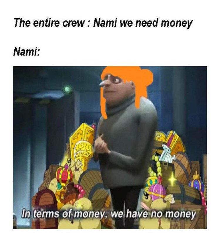 Nami: In terms of money, we have no money meme