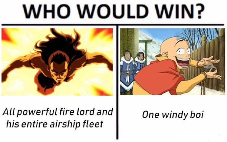Avatar Airbender meme: who would win? One windy boi