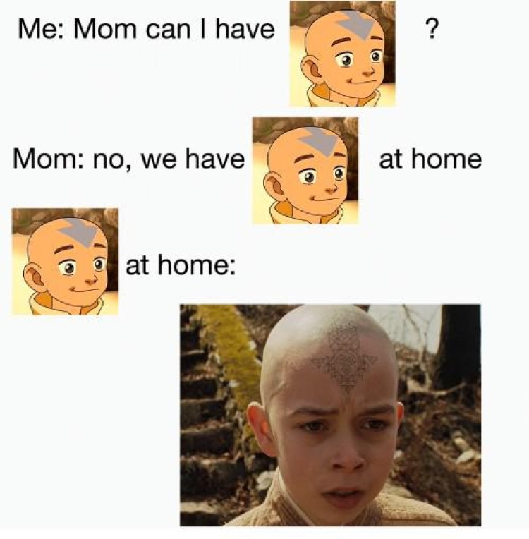 No we have that at home Avatar Last Airbender meme