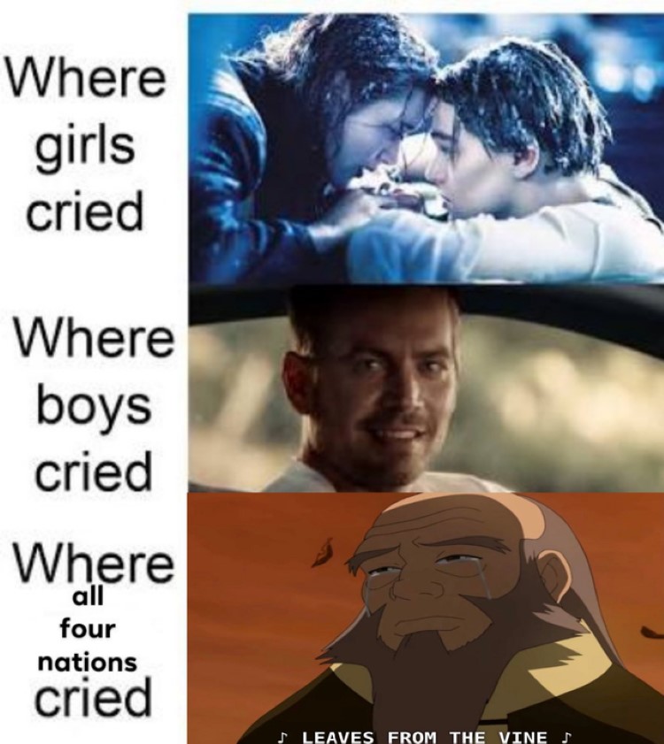 Where girls cried, where boys cried, where all four nations cried meme