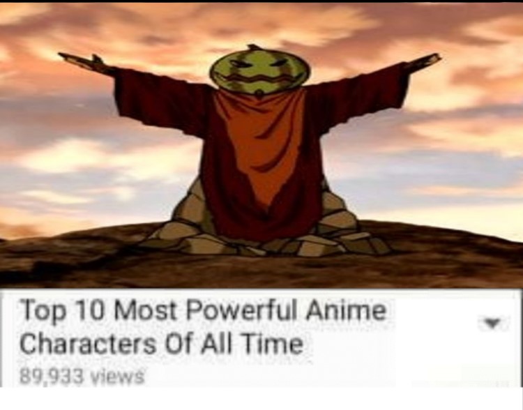Top 10 most powerful anime characters of all time meme - Watermelon character ATLA