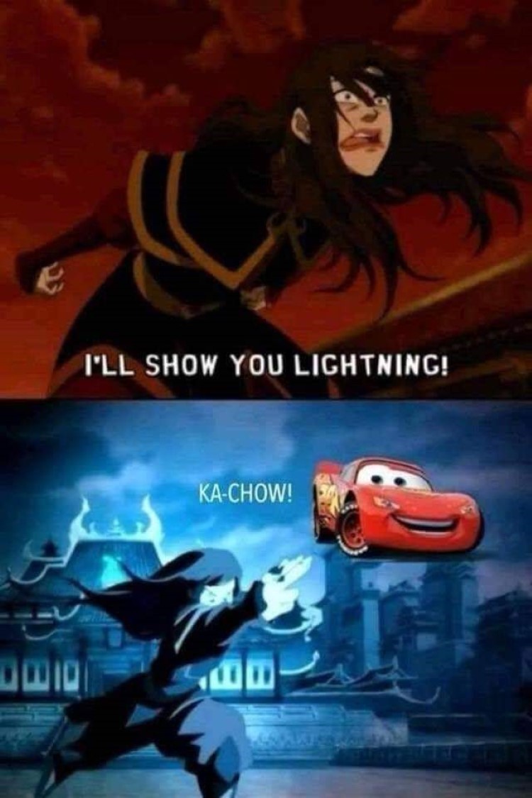 Ill show you lightning, ka-chow! meme