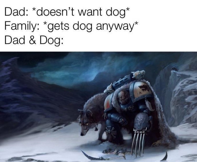 Dad doesnt get dog and loves it