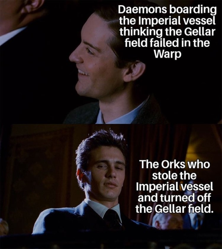 The Orks who stole the Imperial vessel joke