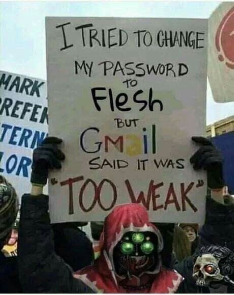 I tried to change password but it was too weak