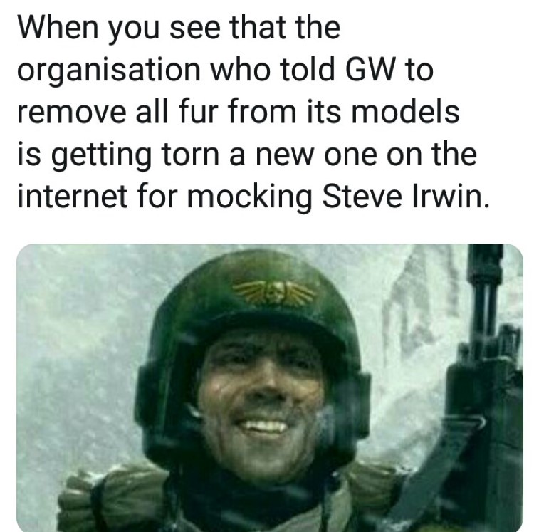 Mocking Steve Irwin battle meme